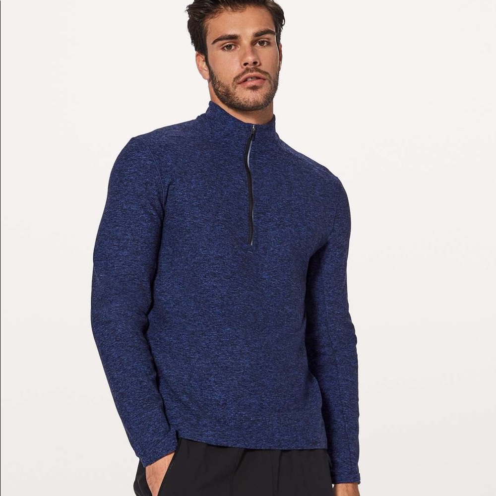 Lululemon 1/4 Zip — Medium — Blue Tiger